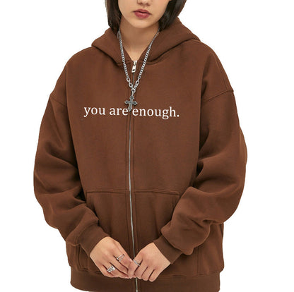 Emotional Zipper Hoodie