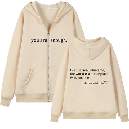 Emotional Zipper Hoodie